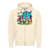 Sandshell Easter Farm Animal Easter Day Zipper Hoodie - Neo Western