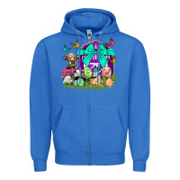 True Royal Easter Farm Animal Easter Day Zipper Hoodie - Neo Western