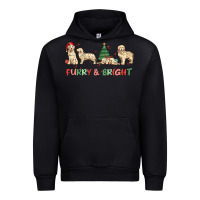 Black furry and bright Urban Hoodie - MaliasSmallBusiness