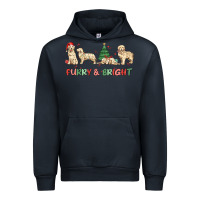 Navy furry and bright Urban Hoodie - MaliasSmallBusiness