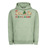 Pigment Oil Green furry and bright Urban Hoodie - MaliasSmallBusiness