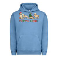 Pigment Pebble Blue furry and bright Urban Hoodie - MaliasSmallBusiness