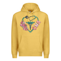 Antique Gold cna heart Premium Hoodie - MaliasSmallBusiness