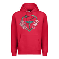 Cardinal cna heart Premium Hoodie - MaliasSmallBusiness