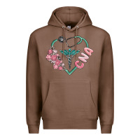 Chestnut cna heart Premium Hoodie - MaliasSmallBusiness