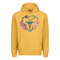 Mustard cna heart Premium Hoodie - MaliasSmallBusiness