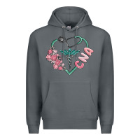 Rock cna heart Premium Hoodie - MaliasSmallBusiness