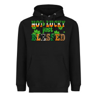 Black not lucky just blessed Heavyweight Hoodie - AdoDesignShop