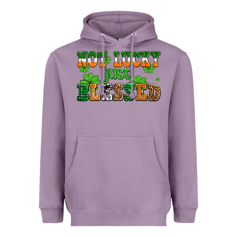 Not Lucky Just Blessed Heavyweight Hoodie by AdoDesignShop | Teevron