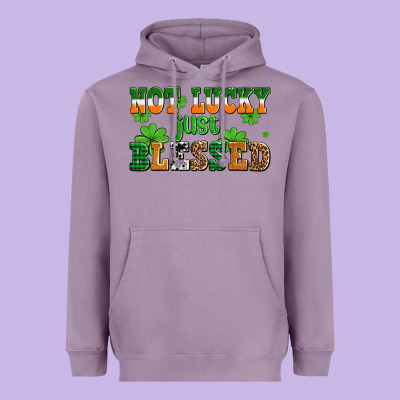 Not Lucky Just Blessed Heavyweight Hoodie Designed By Adodesignshop