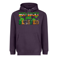 Plum not lucky just blessed Heavyweight Hoodie - AdoDesignShop