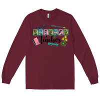 Burgundy science teacher Long Sleeve Tee - AdoDesignShop