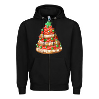 Black red christmas cookie cake fa element Zipper Hoodie - FaDigitalArtStudio