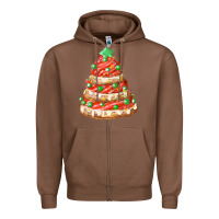 Chestnut red christmas cookie cake fa element Zipper Hoodie - FaDigitalArtStudio