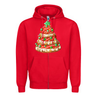 Red red christmas cookie cake fa element Zipper Hoodie - FaDigitalArtStudio