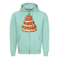 Seafoam red christmas cookie cake fa element Zipper Hoodie - FaDigitalArtStudio