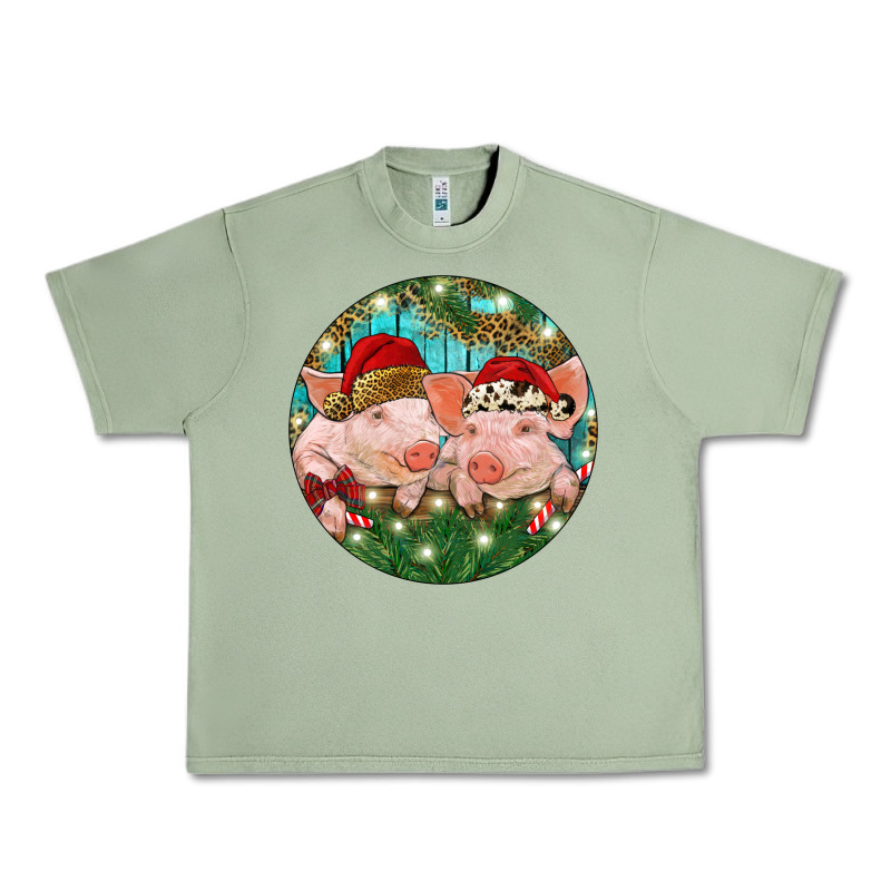 Christmas Pigs Urban Heavy Tee by RanaPortraitStore | Teevron