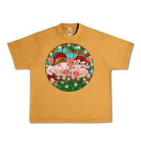 Peanut Butter Christmas Pigs Urban Heavy Tee - RanaPortraitStore