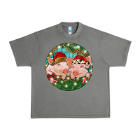 Tornado Christmas Pigs Urban Heavy Tee - RanaPortraitStore