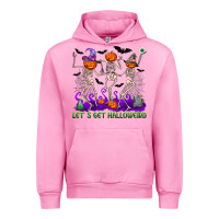 Fuchsia Pink let s get halloweird Urban Hoodie - NancyCooperArtShop