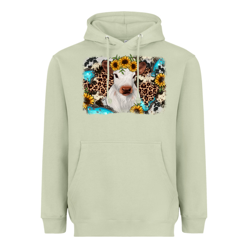 Cowhide Leopard Calf Heavyweight Hoodie by JahusDesignShop | Teevron