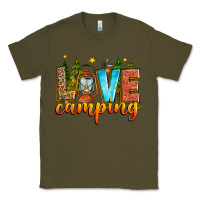 Army Green love camping Classic Tee - Zillion Design Studio