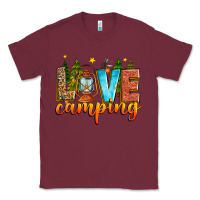 Burgundy love camping Classic Tee - Zillion Design Studio