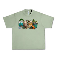 Oil Green camping coffee cups Urban Heavy Tee - texasbilliewilder