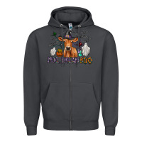 Smoke Moo I Mean Boo Zipper Hoodie - CowhideDigitalArt