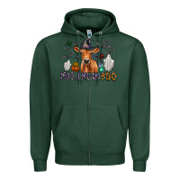 Sports Green Moo I Mean Boo Zipper Hoodie - CowhideDigitalArt