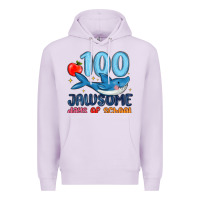 Lilac 100 jawsome days of school Premium Hoodie - MaliasSmallBusiness