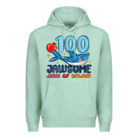 Seafoam 100 jawsome days of school Premium Hoodie - MaliasSmallBusiness