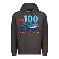 Smoke 100 jawsome days of school Premium Hoodie - MaliasSmallBusiness
