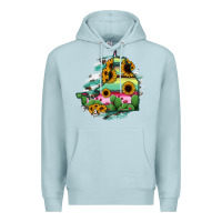 Blue Mist Campeche State Of Mexico Map Premium Hoodie - RanaPortraitStore
