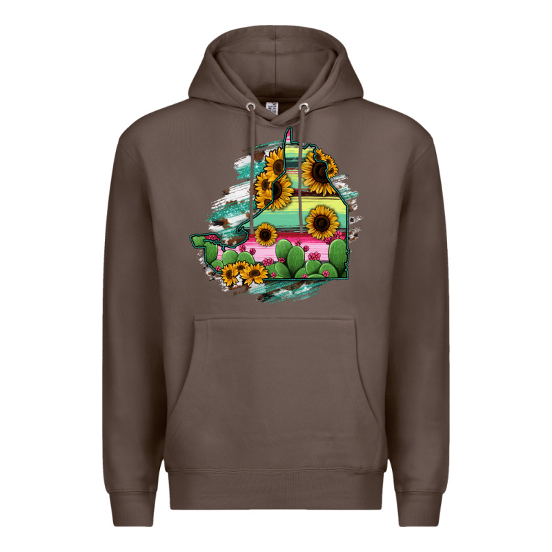 Campeche State Of Mexico Map Premium Hoodie by RanaPortraitStore | Teevron