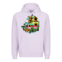 Lilac Campeche State Of Mexico Map Premium Hoodie - RanaPortraitStore