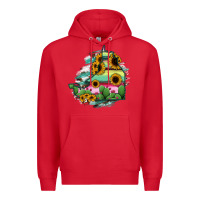 Red Campeche State Of Mexico Map Premium Hoodie - RanaPortraitStore