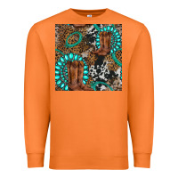 Carrot cowboy boot and gemstone Premium Sweatshirt - BundleAndBundleShop