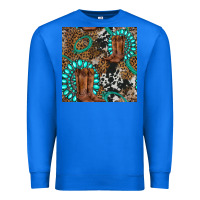 True Royal cowboy boot and gemstone Premium Sweatshirt - BundleAndBundleShop