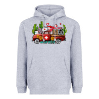 Heather Grey ma medical assistant nurse truck with cactus and sunflowers Heavyweight Hoodie - AdoDesignShop