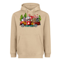 Mushroom ma medical assistant nurse truck with cactus and sunflowers Heavyweight Hoodie - AdoDesignShop