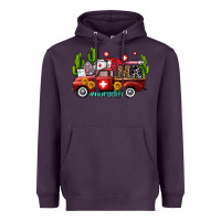 Plum ma medical assistant nurse truck with cactus and sunflowers Heavyweight Hoodie - AdoDesignShop