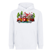 White ma medical assistant nurse truck with cactus and sunflowers Heavyweight Hoodie - AdoDesignShop
