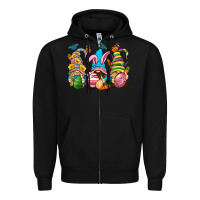 Black Easter gnomies Easter Day Zipper Hoodie - Neo Western