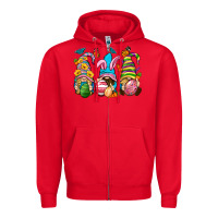 Red Easter gnomies Easter Day Zipper Hoodie - Neo Western