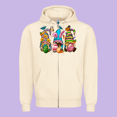 Easter Gnomies Easter Day Zipper Hoodie Designed By Neo Western