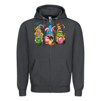 Smoke Easter gnomies Easter Day Zipper Hoodie - Neo Western