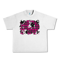 Lunar Rock Pink Christmas Plaid Cowhide Pattern Background Urban Heavy Tee - RanaPortraitStore