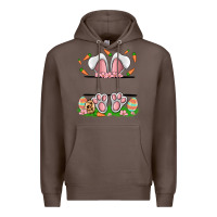 Coffee easter costom name rabbit Premium Hoodie - MaliasSmallBusiness