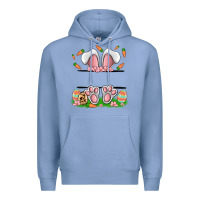 Colony Blue easter costom name rabbit Premium Hoodie - MaliasSmallBusiness